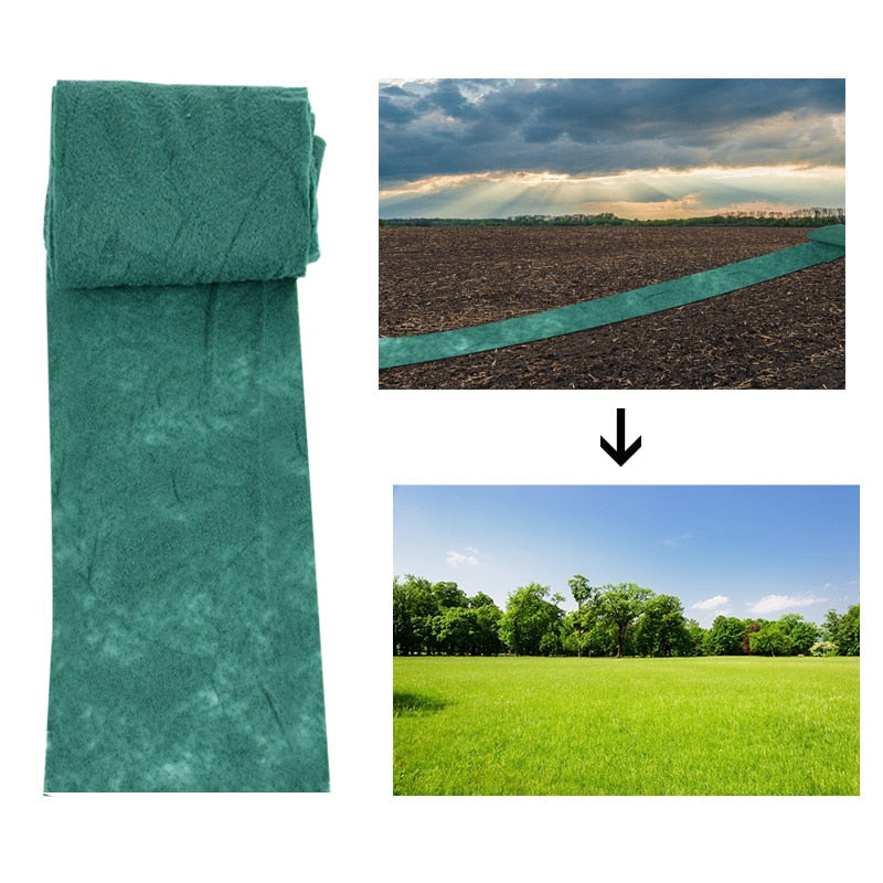 Biodegradable Grass Seed Mat ''1 Roll 3M × 0.2M ''