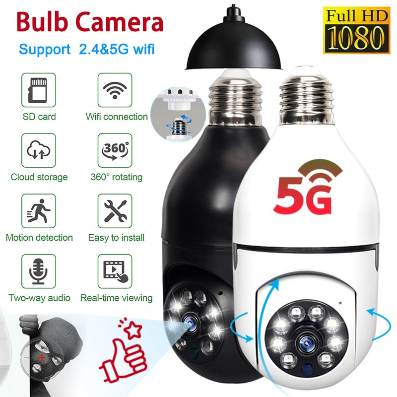 WIRELESS WIFI LIGHT BULB CAMERA SECURITY CAMERA