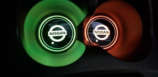 LED CAR LOGO CUP LIGHTS 7 COLORS CHANGING (2 PCS)