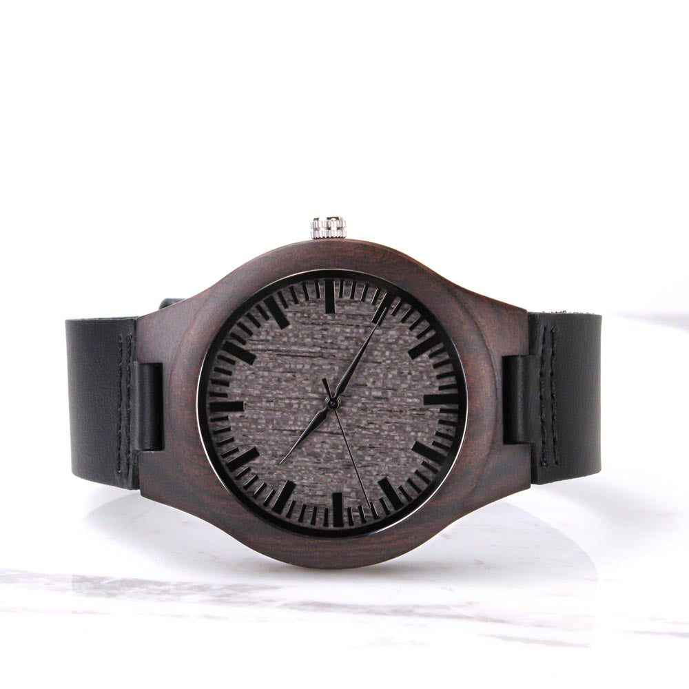 Dad You Are My Inspiration | Engraved Wooden Watch