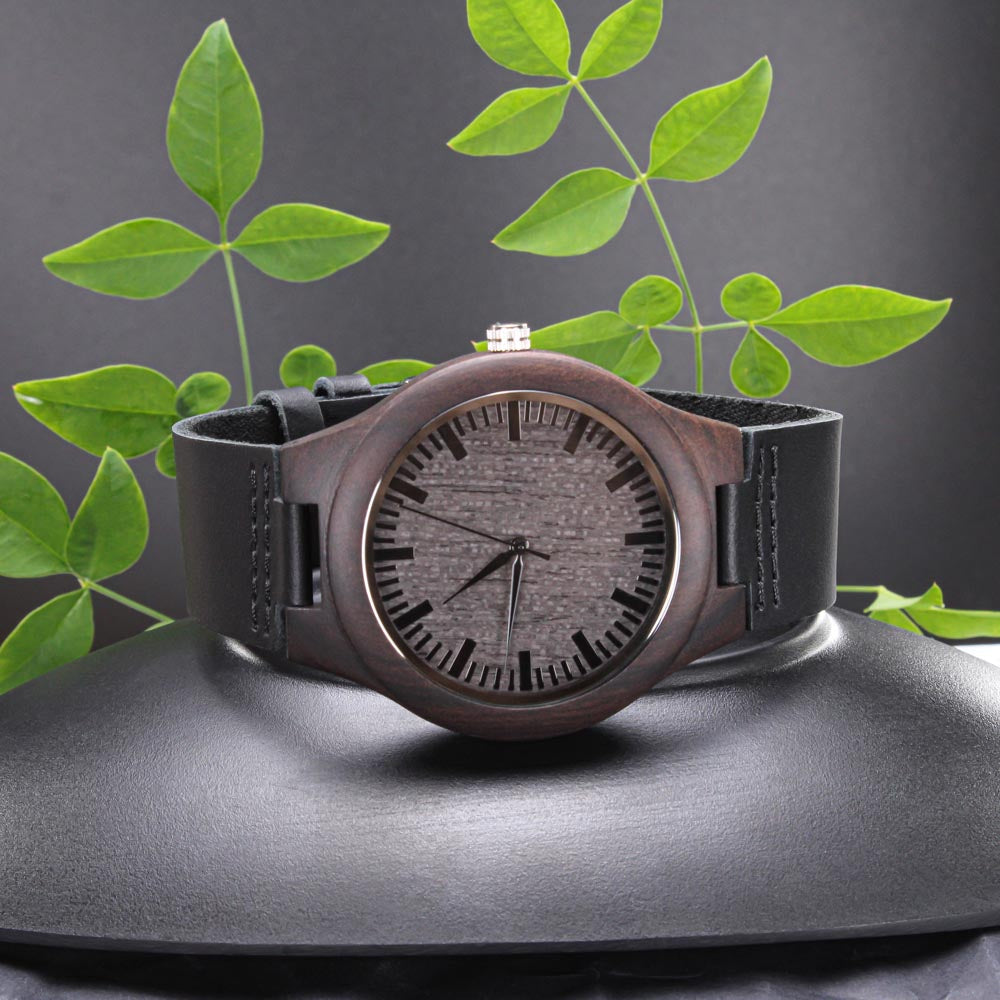 Dad You Are My Inspiration | Engraved Wooden Watch