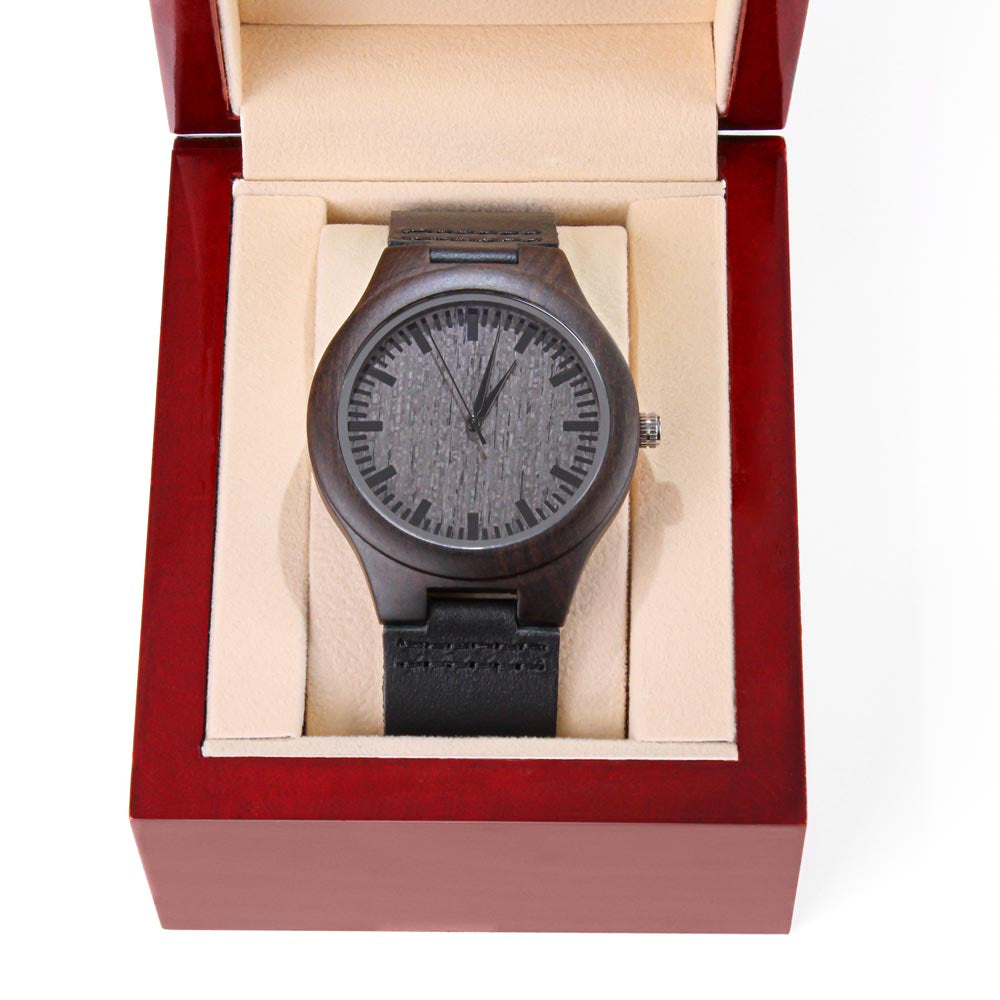 Dad You Are My Inspiration | Engraved Wooden Watch